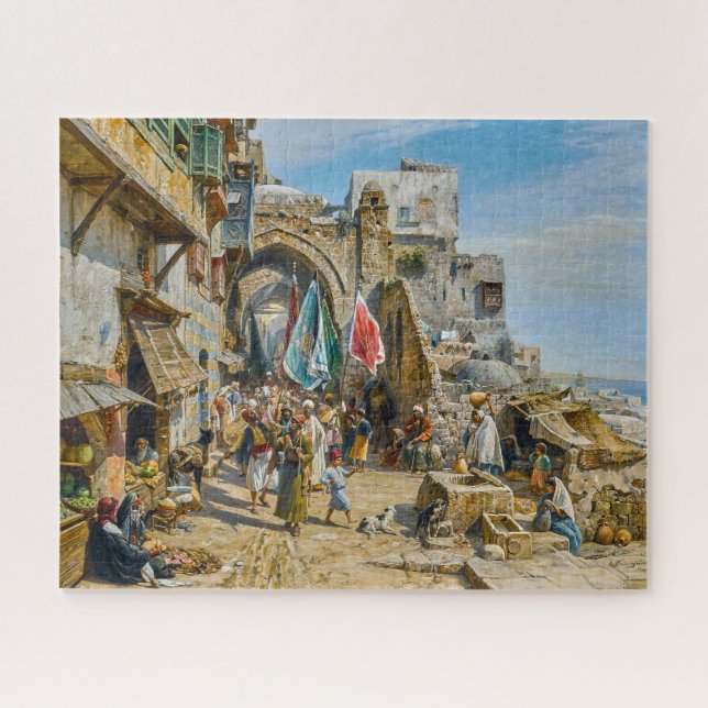 Procession in Jaffa | Gustav Bauernfeind | Jigsaw Puzzle (Horizontal)