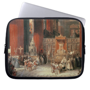 Procession in Seville Cathedral, 1833 (oil on canv Laptop Sleeve