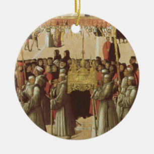 Procession in the St. Mark's Square, detail of the Ceramic Tree Decoration