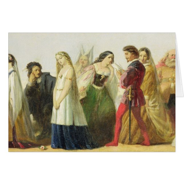 Procession of characters from Shakespeare (oil on (Front Horizontal)
