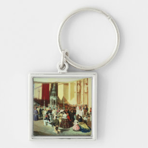 Procession of Corpus Christi in Seville Key Ring