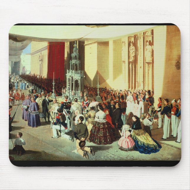 Procession of Corpus Christi in Seville Mouse Pad (Front)