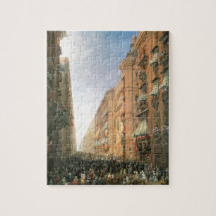 Procession of Corpus Christi in Via Dora Grossa, T Jigsaw Puzzle
