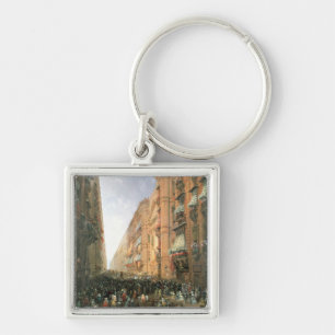 Procession of Corpus Christi in Via Dora Grossa, T Key Ring