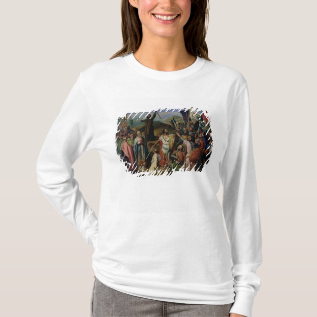 Procession of Crusaders around Jerusalem T-Shirt (Front)
