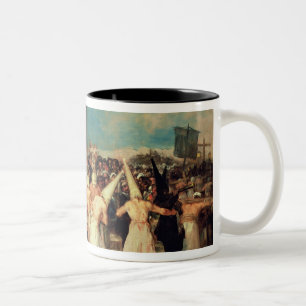 Procession of Flagellants, 1815-19 Two-Tone Coffee Mug