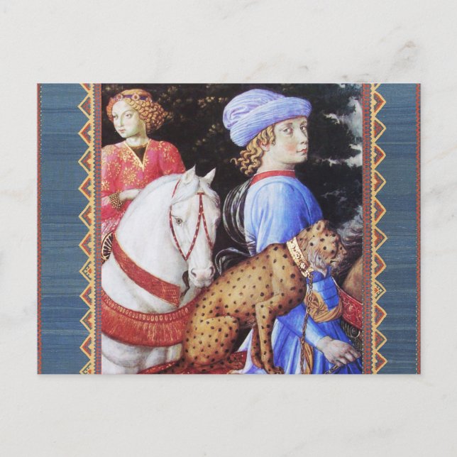 Procession of Magus Melchior,Horse Riders,Wild Cat Postcard (Front)
