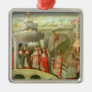Procession of St. Gregory to the Castel St. Angelo Metal Ornament