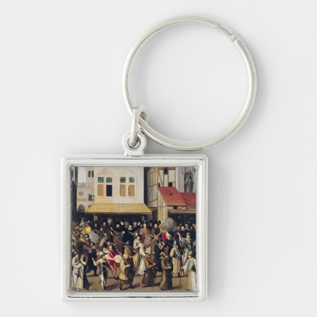 Procession of the Holy League in 1590 Key Ring (Front)