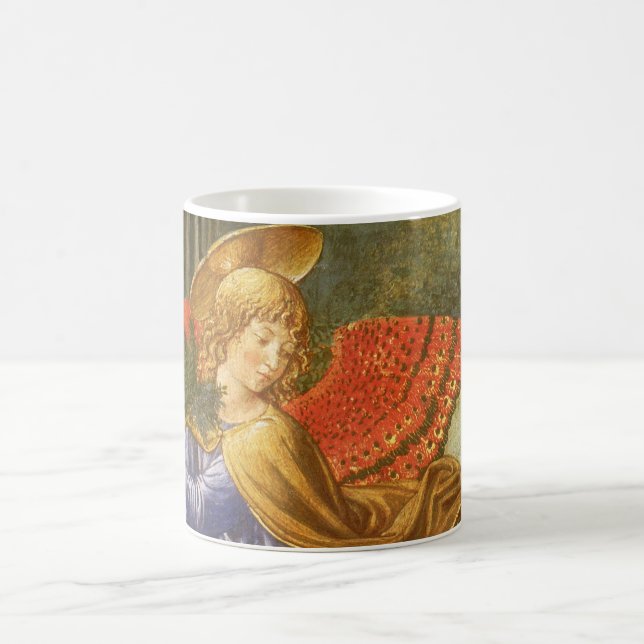 Procession of the Magi Angel by Benozzo Gozzoli Coffee Mug (Center)