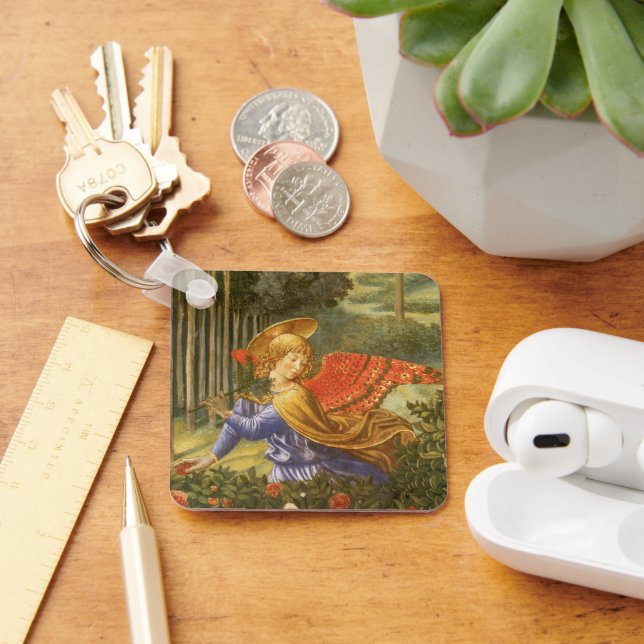Procession of the Magi Angel by Benozzo Gozzoli Key Ring (Desk)