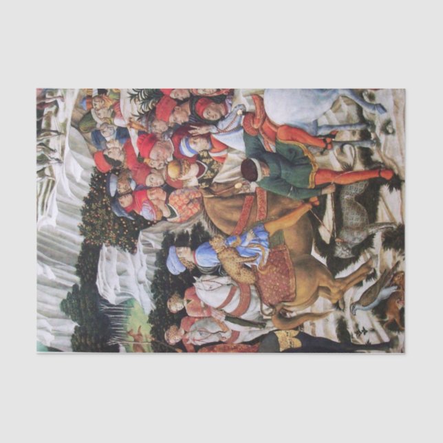 Procession of the Magus Melchior / Horse Riders Tissue Paper (Front)