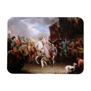 Procession to the Roiall Justs Holden in Smithfiel Magnet