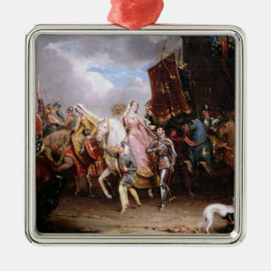 Procession to the Roiall Justs Holden in Smithfiel Metal Ornament