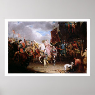 Procession to the Roiall Justs Holden in Smithfiel Poster