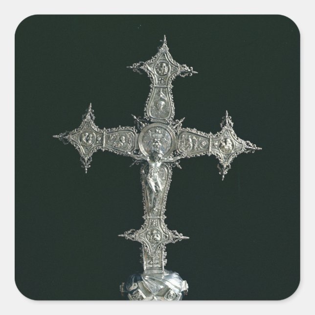 Processional cross square sticker (Front)