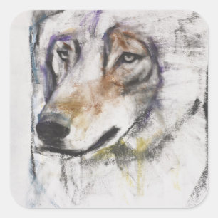 Processo Al Lupo Square Sticker