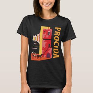 Procida Italy Colourful Coast Retro Travel T-Shirt