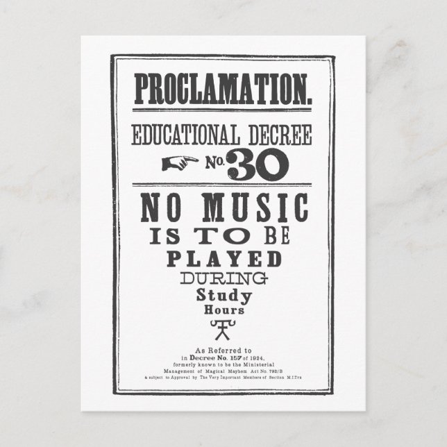 Proclamation 30 postcard (Front)