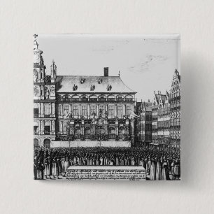 Proclamation of the peace 15 cm square badge