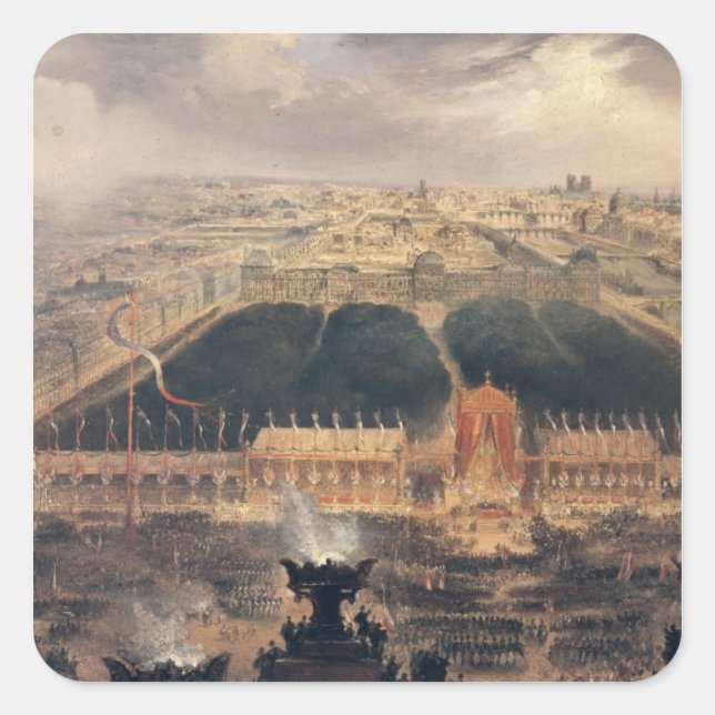 Proclamation of the Second Republic, 1848 Square Sticker (Front)