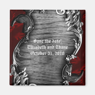 Proclimation Gothic Vampire Save the Date Magnet