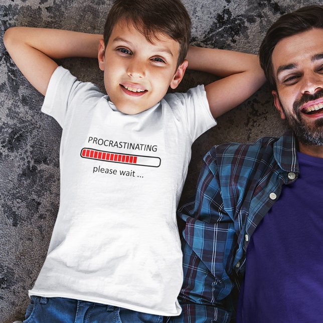 Procrastinating Please Wait T-Shirt (Creator Uploaded)