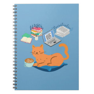 Procrastination Cat Notebook