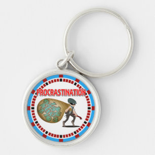 Procrastination is the Thief of Time Key Ring