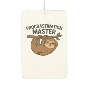 Procrastination Master Classic T-Shirt Car Air Freshener