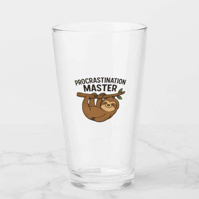 Procrastination Master Classic T-Shirt Glass (Front)