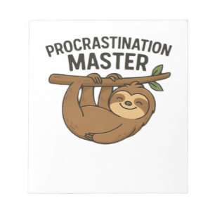 Procrastination Master Classic T-Shirt Notepad