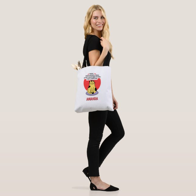 Procrastination Theme Cat's Meme  Tote Bag (On Model)