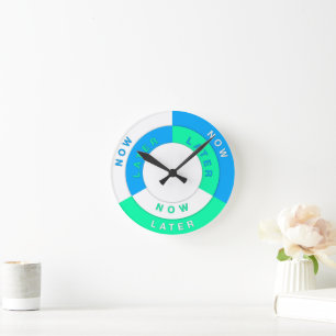Procrastination Tools Round Clock