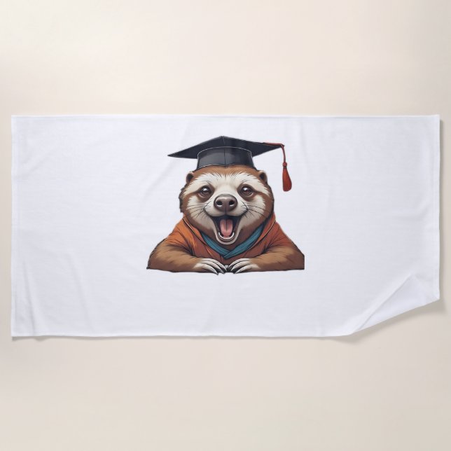Procrastination University � Official Member Class Beach Towel (Front)