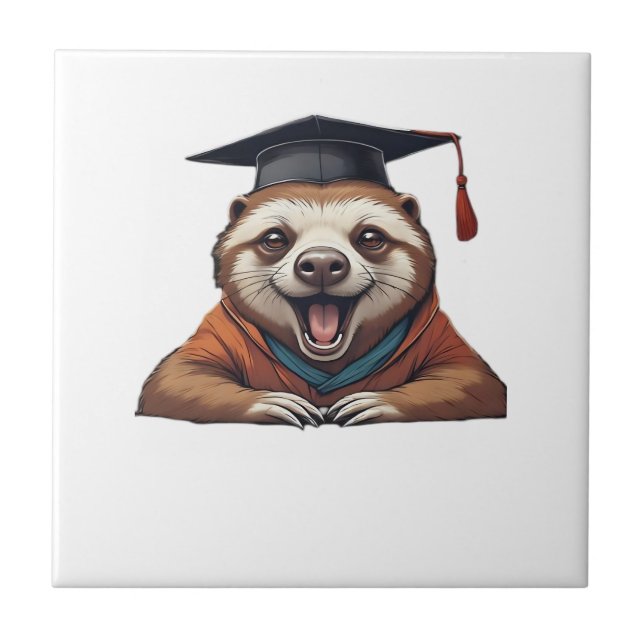 Procrastination University � Official Member Class Ceramic Tile (Front)