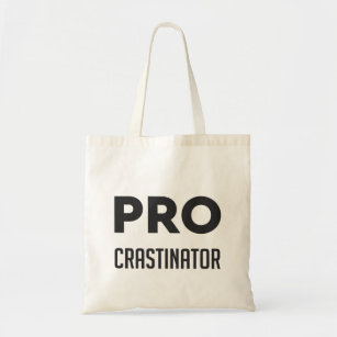 PROcrastinator funny word Graphic Tote Bag