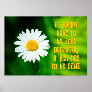 Procrastinator Motto: Done Poster
