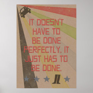 Procrastinator Motto: Done Poster