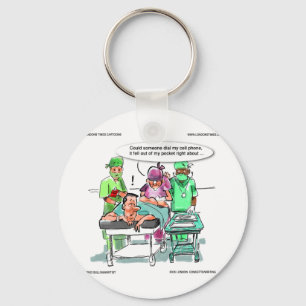 Proctologist Loses Cell Phone Funny Key Ring