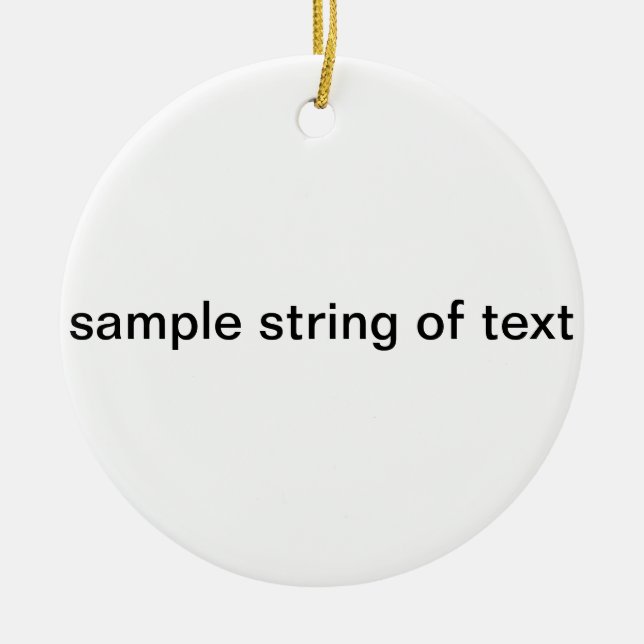 Prod Title Ceramic Ornament (Front)