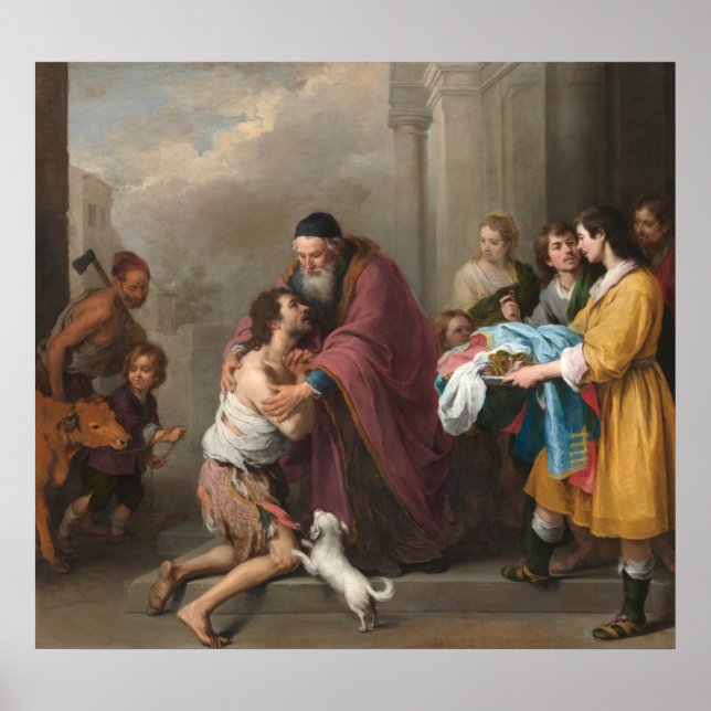 Prodigal Son - Bartolomé Murillo Fine Art Poster (Front)