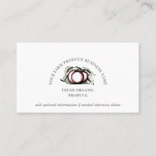 Produce Farm Farmer's Market Business Card