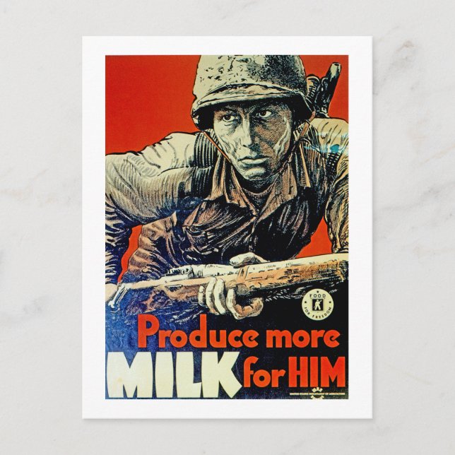 Produce More Milk for Him Postcard (Front)