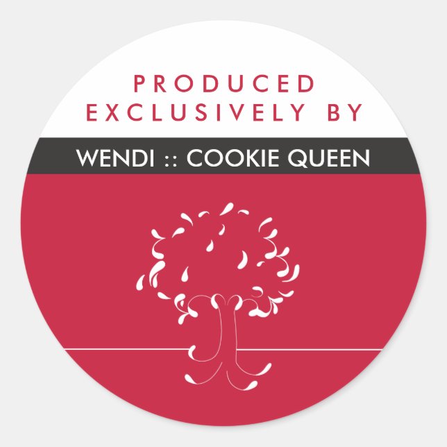 Produced Exclusively By {your name} Sticker (Front)
