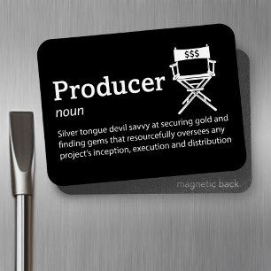 Producer Definition - Filmmaker 3" x 4" Flex Magnet