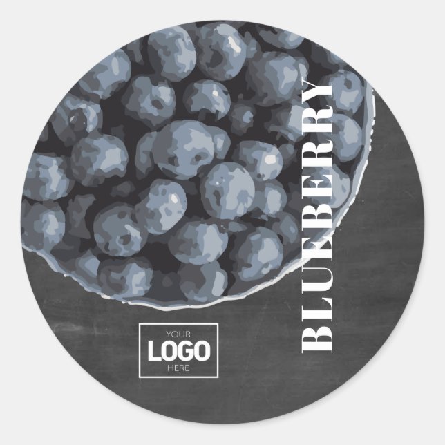 Product Brandy Blueberry Logo Stickers (Front)