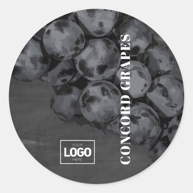 Product Brandy Concord Grapes Logo Stickers (Front)