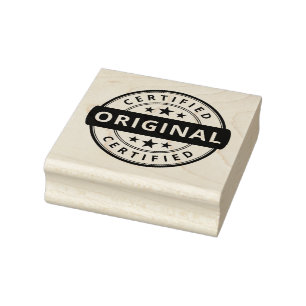 PRODUCT CERTIFIED ORIGINAL RUBBER STAMP