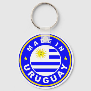 product country flag label made in uruguay key ring